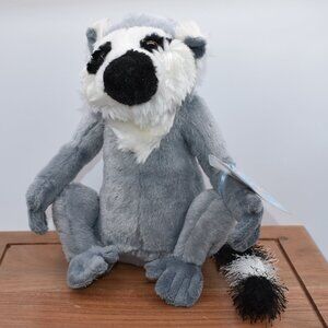 Webkinz Ganz Ringtailed Lemur Plush unused code HM369 Stuffed Animal 10"